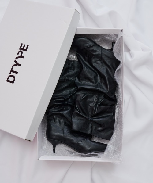 DTYYPE(ドタイプ)の「ルーズドレープロングブーツ(ブーツ・レディース・ブラウン/ブラック・X-LARGE/LARGE/MEDIUM/SMALL)」の20枚目の写真