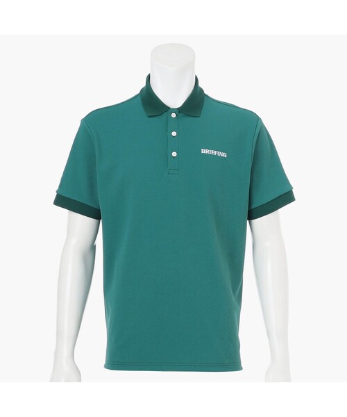 BRIEFING（ブリーフィング）の「【BRIEFING GOLF／ブリーフィングゴルフ】MEN’S EARTH PIQUE POLO （リラックスフィット）（ポロシャツ・メンズ・ブラック/グリーン/ホワイト/ネイビー・L/M）」の3枚目の写真