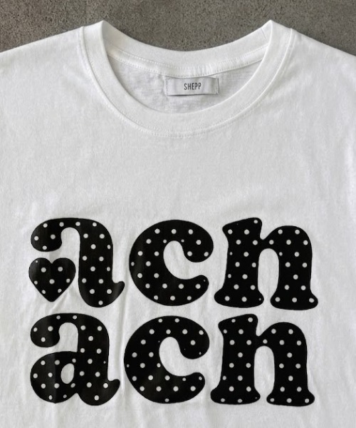 SHEPP(シープ)の「ドットロゴプリント オーバーサイズ半袖Tシャツ(Tシャツ/カットソー・レディース・ホワイト・L/M)」の19枚目の写真