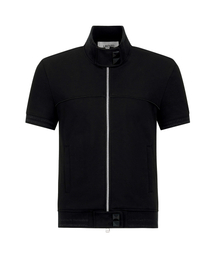 Pyramid Buckle Zip-Up_[Black]