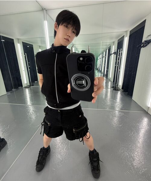LECYTO（レシト）の「Pyramid Buckle Zip-Up_[Black]（Tシャツ/カットソー・メンズ・その他・FREE）」の3枚目の写真