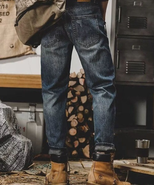 DOUBLE STEAL(ダブルスティール)の「DSヴィンテージテーパードデニム(デニムパンツ・メンズ・ブルー・SMALL/MEDIUM/LARGE/X-LARGE)」の6枚目の写真