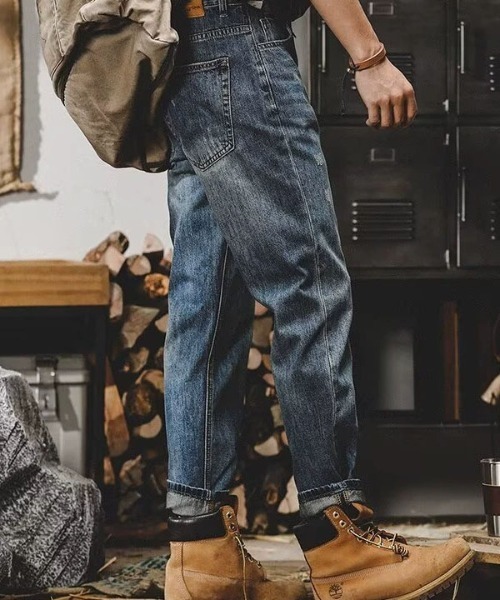 DOUBLE STEAL(ダブルスティール)の「DSヴィンテージテーパードデニム(デニムパンツ・メンズ・ブルー・SMALL/MEDIUM/LARGE/X-LARGE)」の5枚目の写真