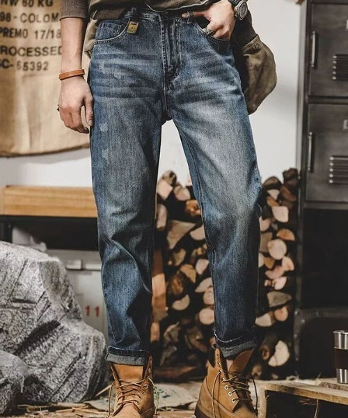 DOUBLE STEAL(ダブルスティール)の「DSヴィンテージテーパードデニム(デニムパンツ・メンズ・ブルー・SMALL/MEDIUM/LARGE/X-LARGE)」の3枚目の写真