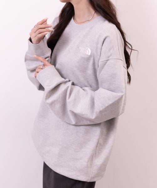 THE NORTH FACE(ザノースフェイス)の「THE NORTH FACE(ザ・ノースフェイス)/ワンポイント ロゴ刺繍 スウェット サイズ展開豊富 大きめサイズあり/M'S CORE SWEATSHIRTS(スウェット・レディース・グレー/ブラック/ライトブルー/サンドベージュ・XXL/XL/M/L)」の6枚目の写真