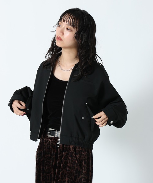 PAGEBOY(ページボーイ)の「リンクセットコンパクトブルゾン【セットアップ対応】(ブルゾン・レディース・ドット/ブラック・FREE)」の12枚目の写真