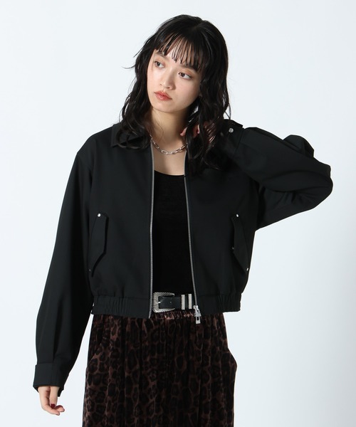 PAGEBOY(ページボーイ)の「リンクセットコンパクトブルゾン【セットアップ対応】(ブルゾン・レディース・ドット/ブラック・FREE)」の11枚目の写真