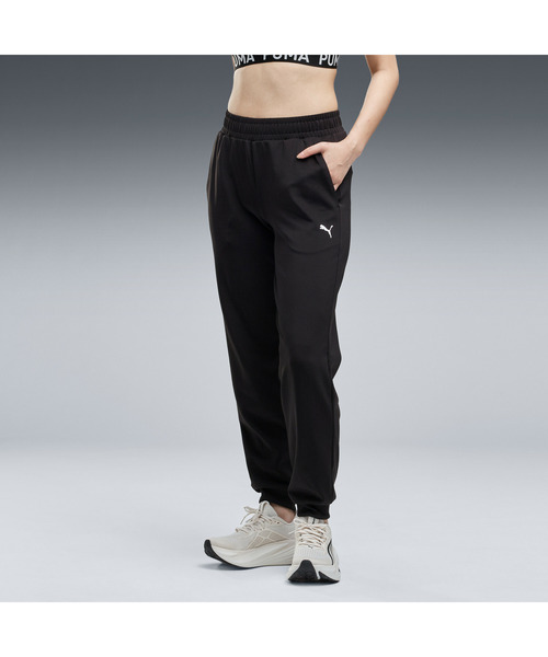 PUMA(プーマ)の「PUMA プーマ ウィメンズ トレーニング TAD スペーサー ニット パンツ(その他パンツ・レディース・ブラック×レッド・X-LARGE/SMALL/LARGE/MEDIUM)」の2枚目の写真