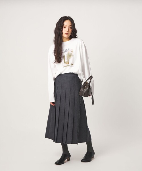 green label relaxing(グリーンレーベルリラクシング)の「<RUBAN>オブリークトゥ ミュール(その他シューズ・レディース・ブラック/ワイン・38/36/37)」の9枚目の写真