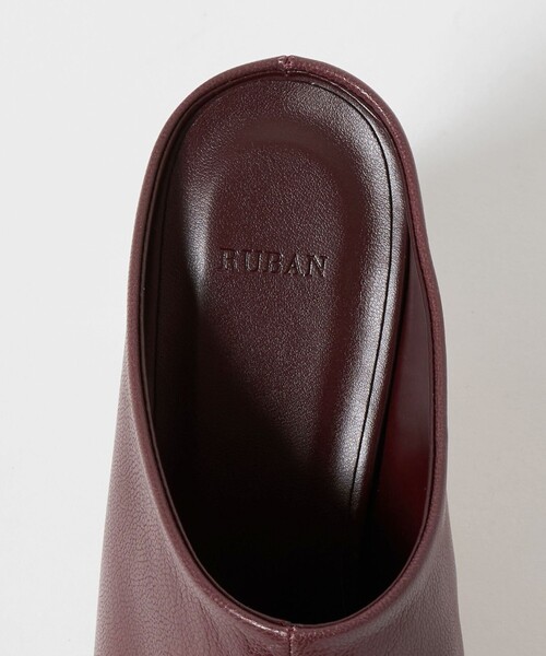 green label relaxing(グリーンレーベルリラクシング)の「<RUBAN>オブリークトゥ ミュール(その他シューズ・レディース・ブラック/ワイン・38/36/37)」の7枚目の写真