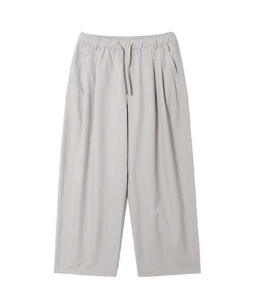 ADHOC(アドホック)の「男性 T/R ツーピンタック ワイドパンツ (LT-BEIGE) (HC6LPA1)(スラックス・メンズ・その他・76/71/81)」の1枚目の写真