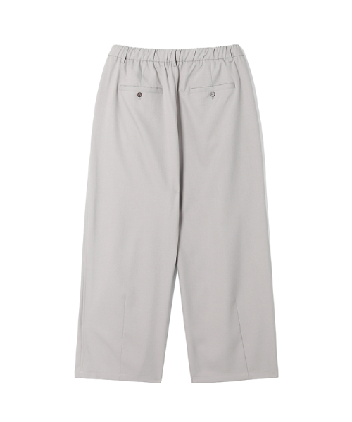 ADHOC(アドホック)の「男性 T/R ツーピンタック ワイドパンツ (LT-BEIGE) (HC6LPA1)(スラックス・メンズ・その他・76/71/81)」の2枚目の写真