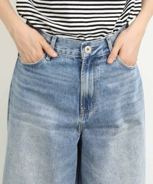 Re Fiina(フィーナ)の「バックベルトワイドパンツ(デニムパンツ・レディース・インディゴブルー・M/L)」の10枚目の写真