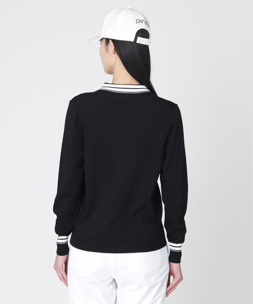 PING(ピン)の「【PING APPAREL】スキッパーニットプルオーバー (LADIES)(ニット/セーター・レディース・ホワイト/ブラック/ベージュ・M/L/S)」の7枚目の写真