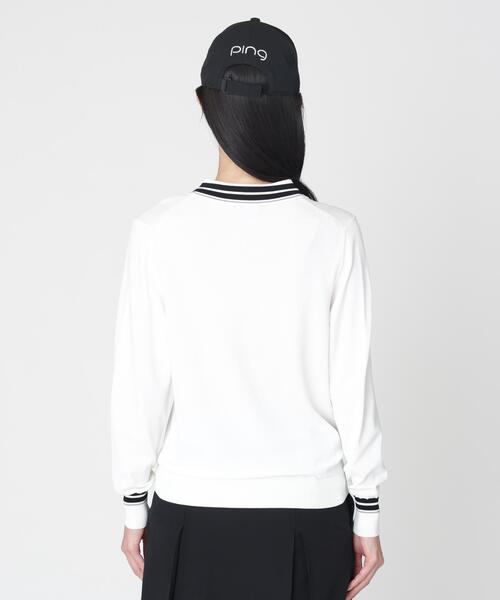 PING(ピン)の「【PING APPAREL】スキッパーニットプルオーバー (LADIES)(ニット/セーター・レディース・ホワイト/ブラック/ベージュ・M/L/S)」の14枚目の写真