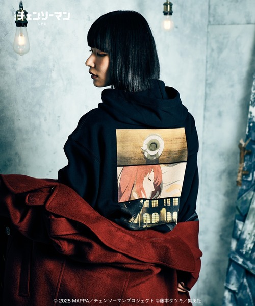 glamb(グラム)の「Makima & Denji Hoodie / マキマ&デンジ フーディ(パーカー・メンズ・ブラック/グレー・M/L/XL)」の11枚目の写真