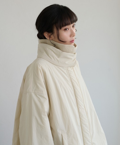apres jour clair（アプレジュールクレア）の「【apres jour clair】バルーン中綿アウター（ブルゾン・レディース・モカ/アイボリー/ブラック/ブラウン・X-LARGE/フリー）」の9枚目の写真