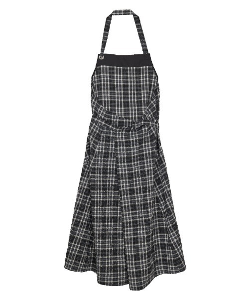 ELCHELE(エルチェレ)の「DAMAGE CHECK APRON OP(ワンピース・レディース・ブラウン系その他2/ブラック・FREE)」の7枚目の写真