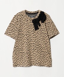 Kaon（カオン）の「＜Kaon＞アニマル ジャガード フリル カットソー（Tシャツ/カットソー）」