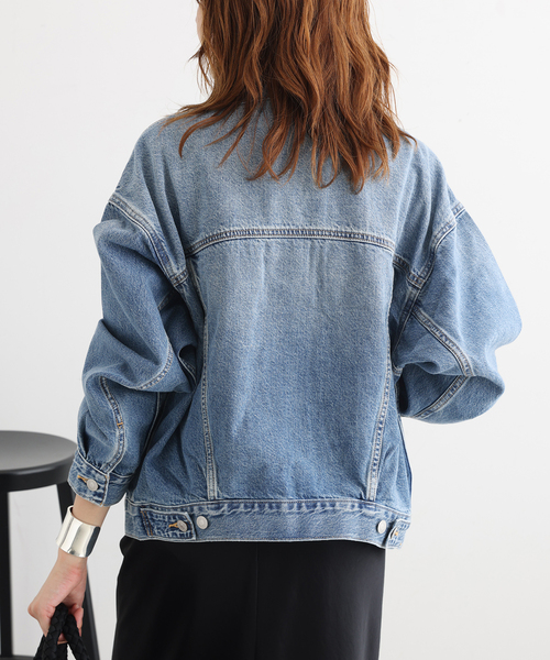 Levi's（リーバイス）の「LEVI'S/リーバイス WOMEN'S 90S TRUCKER トラッカージャケット（デニムジャケット・レディース・サックスブルー・SMALL）」の6枚目の写真