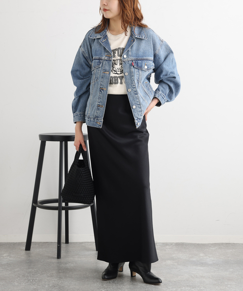 Levi's（リーバイス）の「LEVI'S/リーバイス WOMEN'S 90S TRUCKER トラッカージャケット（デニムジャケット・レディース・サックスブルー・SMALL）」の7枚目の写真
