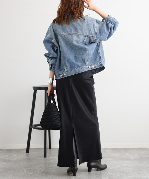 Levi's（リーバイス）の「LEVI'S/リーバイス WOMEN'S 90S TRUCKER トラッカージャケット（デニムジャケット・レディース・サックスブルー・SMALL）」の9枚目の写真