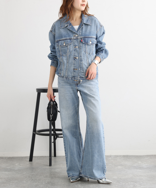 Levi's（リーバイス）の「LEVI'S/リーバイス WOMEN'S 90S TRUCKER トラッカージャケット（デニムジャケット・レディース・サックスブルー・SMALL）」の10枚目の写真