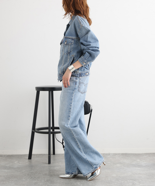 Levi's（リーバイス）の「LEVI'S/リーバイス WOMEN'S 90S TRUCKER トラッカージャケット（デニムジャケット・レディース・サックスブルー・SMALL）」の11枚目の写真