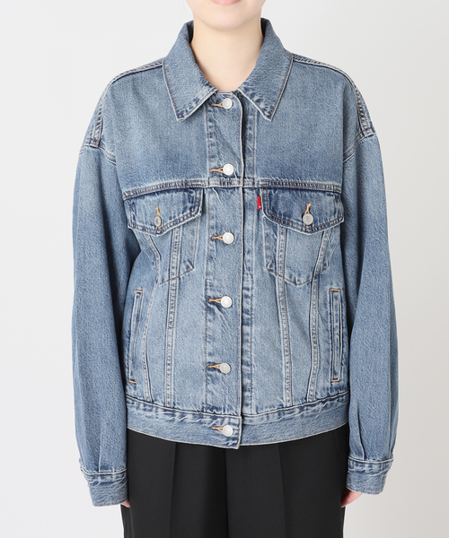 Levi's（リーバイス）の「LEVI'S/リーバイス WOMEN'S 90S TRUCKER トラッカージャケット（デニムジャケット・レディース・サックスブルー・SMALL）」の13枚目の写真