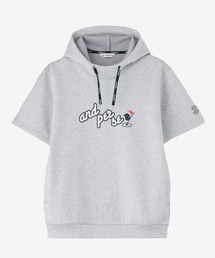 and per se（アンパスィ）の「ショットスムーザースウェット半袖パーカー（メンズ）（パーカー）」