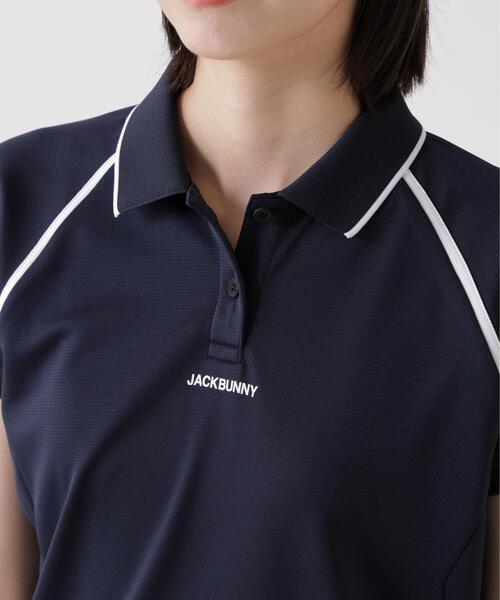 Jack Bunny!!（ジャックバニー）の「EVODRY超速乾半袖ポロシャツ（ポロシャツ・レディース・ネイビー/ホワイト/ブルー・SMALL/MEDIUM/LARGE）」の14枚目の写真