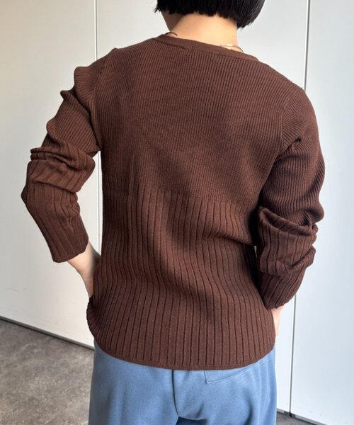 Jena espace merveilleux(ジェナ エスパスメルヴェイユ)の「【PalinkA/パリンカ】レースレイヤード風ニット(ニット/セーター・レディース・イエロー/ブラウン・FREE)」の5枚目の写真