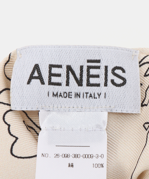 journal standard L'essage(ジャーナルスタンダードレサージュ)の「AENEIS/エネス Nostalgia Flowers Silk Scrunchie シュシュ(その他ヘアアクセサリー・レディース・アイボリー・FREE)」の5枚目の写真