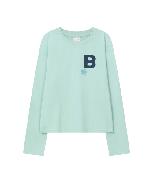 BAUF（バウフ）の「Bロゴ スリムフィット ロングスリーブ [ミント]（Tシャツ/カットソー・レディース・その他・FREE）」の3枚目の写真