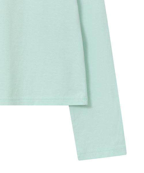 BAUF（バウフ）の「Bロゴ スリムフィット ロングスリーブ [ミント]（Tシャツ/カットソー・レディース・その他・FREE）」の7枚目の写真