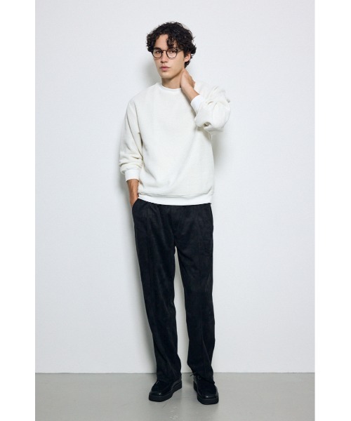 AZUL by moussy(アズールバイマウジー)の「モールカットソー長袖トップス 秋服 冬服 春服 スウェット トレーナー プルオーバー 無地(Tシャツ/カットソー・メンズ・グレー/ブラック/ホワイト・MEDIUM/LARGE)」の8枚目の写真