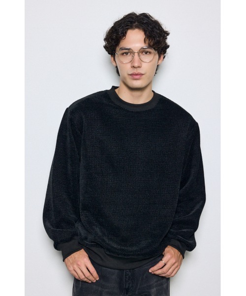 AZUL by moussy(アズールバイマウジー)の「モールカットソー長袖トップス 秋服 冬服 春服 スウェット トレーナー プルオーバー 無地(Tシャツ/カットソー・メンズ・グレー/ブラック/ホワイト・MEDIUM/LARGE)」の17枚目の写真
