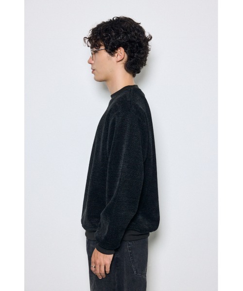 AZUL by moussy(アズールバイマウジー)の「モールカットソー長袖トップス 秋服 冬服 春服 スウェット トレーナー プルオーバー 無地(Tシャツ/カットソー・メンズ・グレー/ブラック/ホワイト・MEDIUM/LARGE)」の21枚目の写真
