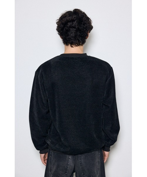 AZUL by moussy(アズールバイマウジー)の「モールカットソー長袖トップス 秋服 冬服 春服 スウェット トレーナー プルオーバー 無地(Tシャツ/カットソー・メンズ・グレー/ブラック/ホワイト・MEDIUM/LARGE)」の22枚目の写真
