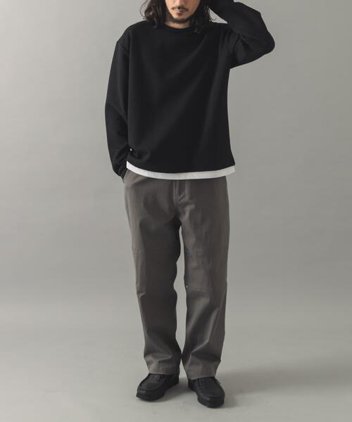 ITEMS URBANRESEARCH(アイテムズ アーバンリサーチ)の「フェイクレイヤードジオメジャカードトップス(Tシャツ/カットソー・メンズ・ブラック/モカ/グレー・LARGE/MEDIUM)」の10枚目の写真