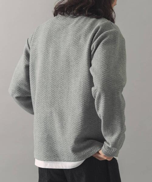 ITEMS URBANRESEARCH(アイテムズ アーバンリサーチ)の「フェイクレイヤードジオメジャカードトップス(Tシャツ/カットソー・メンズ・ブラック/モカ/グレー・LARGE/MEDIUM)」の17枚目の写真