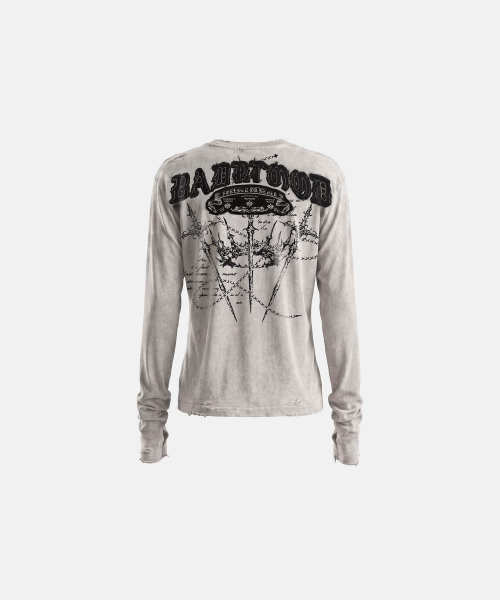 BADBLOOD(バッドブラッド)の「MYSTIC カプセルレイヤードグラフィッククルーネックロングスリーブ - DUSTYWHITE(Tシャツ/カットソー・レディース・その他・MEDIUM/SMALL/LARGE)」の3枚目の写真