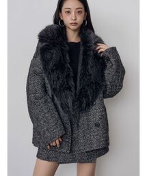 MURUA（ムルーア）の「【セットアップ対応】ヘリンボンリバーコート　冬服（ダウンジャケット/コート）」