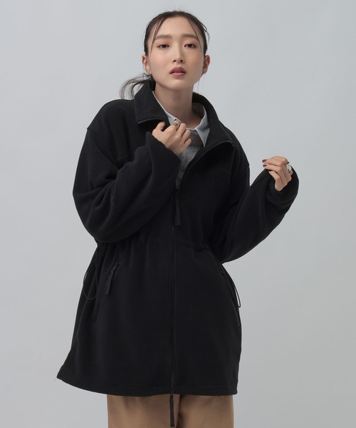 LEPSIM(レプシィム)の「機能付きフリースWZIPチュニック 1068718(Tシャツ/カットソー・レディース・ブラウン/ブラック/チャコールグレー・FREE)」の12枚目の写真