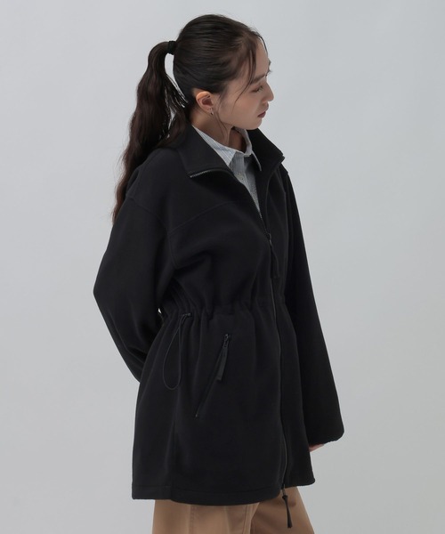 LEPSIM(レプシィム)の「機能付きフリースWZIPチュニック 1068718(Tシャツ/カットソー・レディース・ブラウン/ブラック/チャコールグレー・FREE)」の10枚目の写真