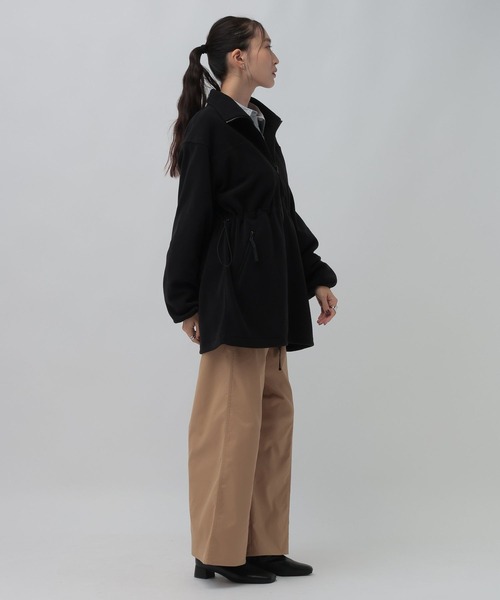 LEPSIM(レプシィム)の「機能付きフリースWZIPチュニック 1068718(Tシャツ/カットソー・レディース・ブラウン/ブラック/チャコールグレー・FREE)」の7枚目の写真