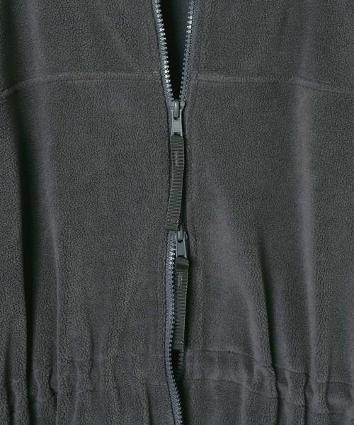 LEPSIM(レプシィム)の「機能付きフリースWZIPチュニック 1068718(Tシャツ/カットソー・レディース・ブラウン/ブラック/チャコールグレー・FREE)」の4枚目の写真