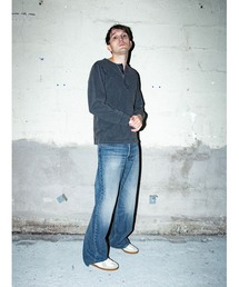 Nudie Jeans（ヌーディージーンズ）の「＜Nudie Jeans＞ヌーディージーンズ Loud Larry / 115214032 / ワイドストレートフィットジーンズ / Gravel Stone / レングス32（デニムパンツ）」