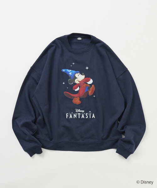 FREAK'S STORE(フリークスストア)の「【限定展開】ファンタジア / ミッキーマウス / 別注 ビックシルエット FANTASIA COLORED スウェット(スウェット・メンズ・グレー/チャコールグレー/ピンク/ネイビー・MEDIUM/LARGE/SMALL)」の17枚目の写真