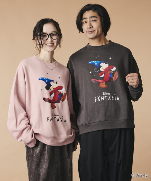 FREAK'S STORE(フリークスストア)の「【限定展開】ファンタジア / ミッキーマウス / 別注 ビックシルエット FANTASIA COLORED スウェット(スウェット・メンズ・グレー/チャコールグレー/ピンク/ネイビー・MEDIUM/LARGE/SMALL)」の19枚目の写真